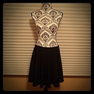 Black skater skirt